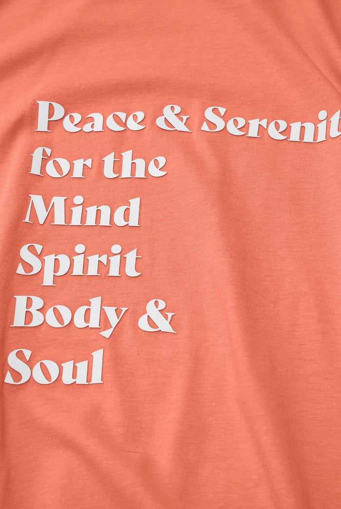 Slogan Print Boxy Relaxed Fit T-Shirt