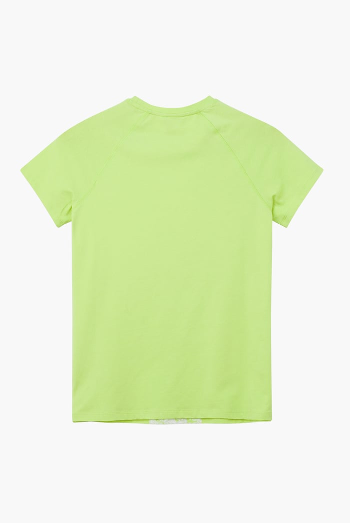 Patch Print Short Sleeve Raglan T-shirts