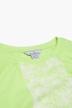 Patch Print Short Sleeve Raglan T-shirts