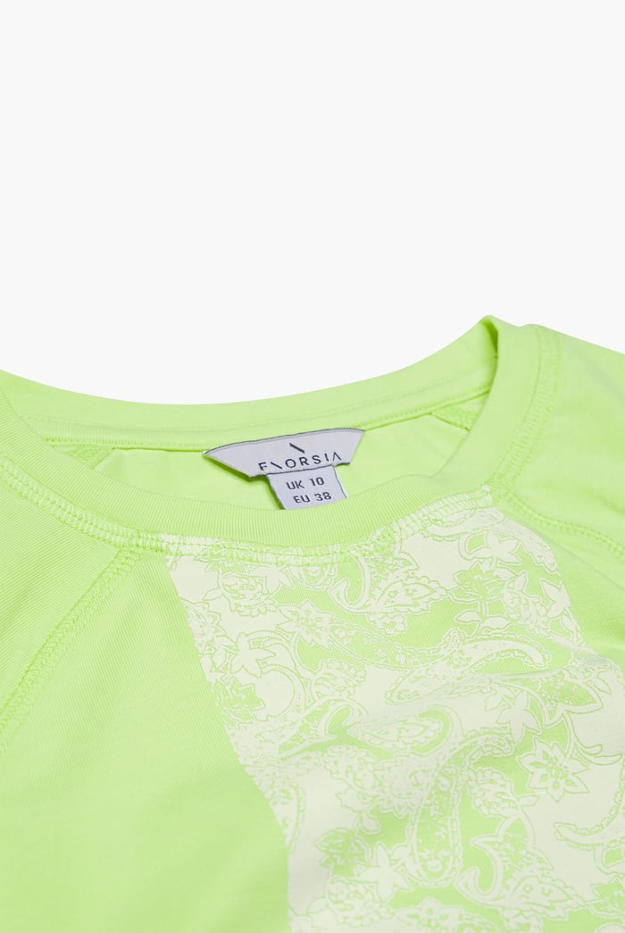 Patch Print Short Sleeve Raglan T-shirts