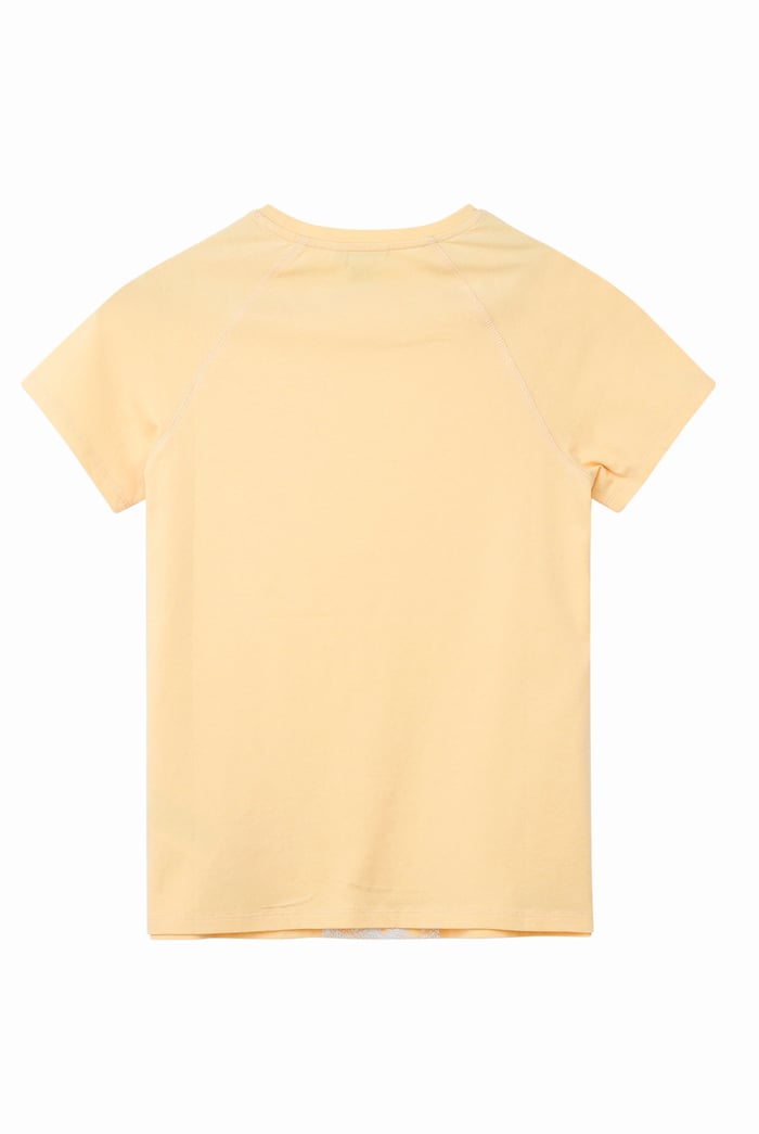 Patch Print Short Sleeve Raglan T-shirts