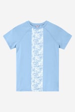 Patch Print Short Sleeve Raglan T-shirts