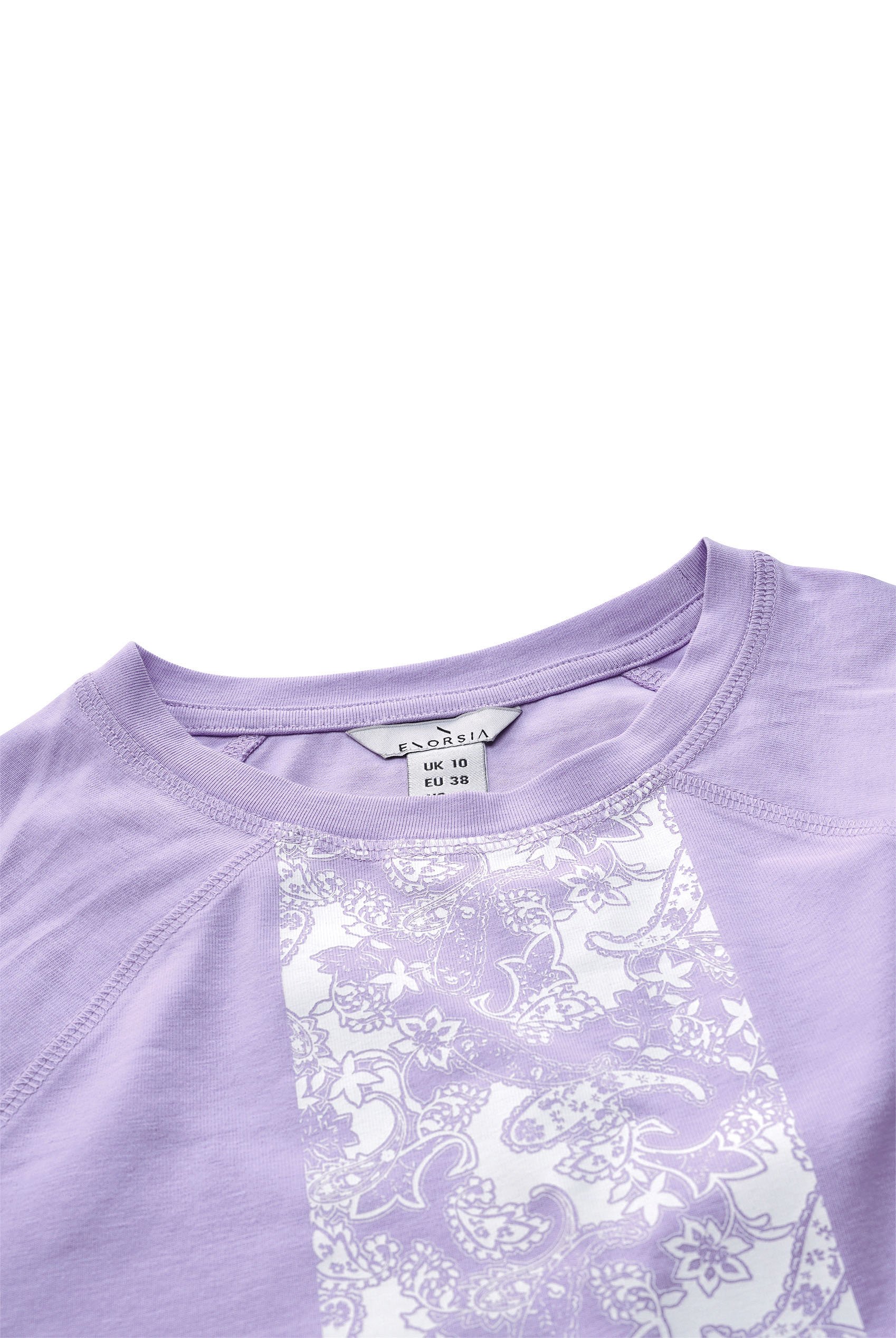 Patch Print Short Sleeve Raglan T-shirts