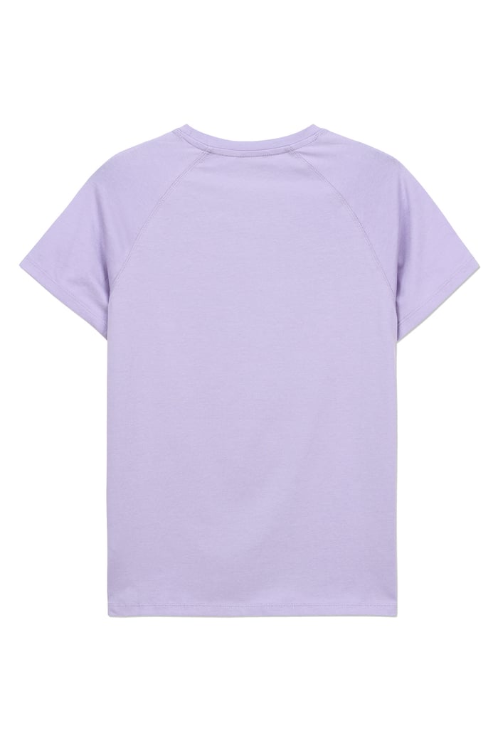 Patch Print Short Sleeve Raglan T-shirts