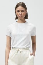 Patch Print Short Sleeve Raglan T-shirts