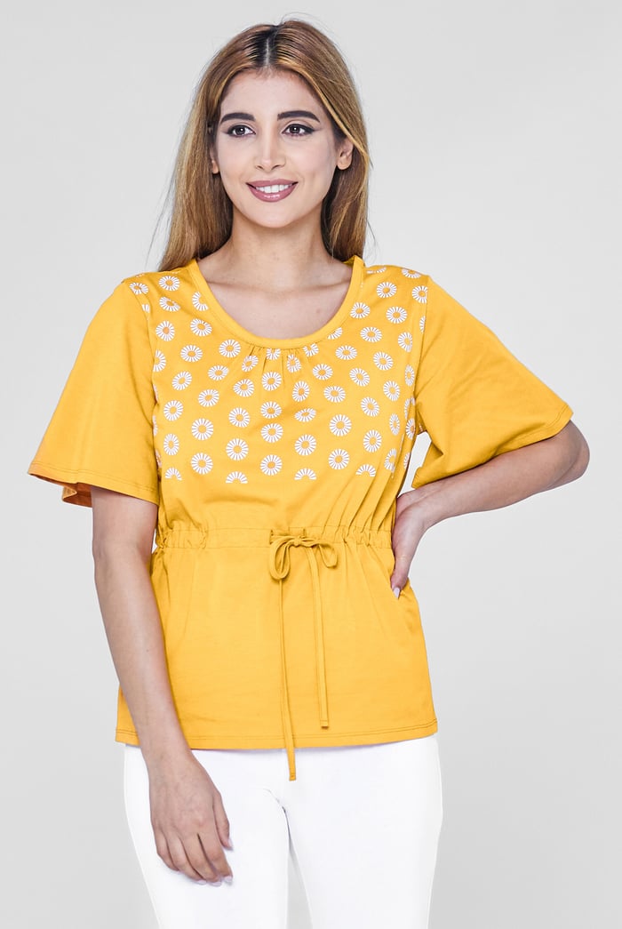 Floral Chest Print T-Shirt