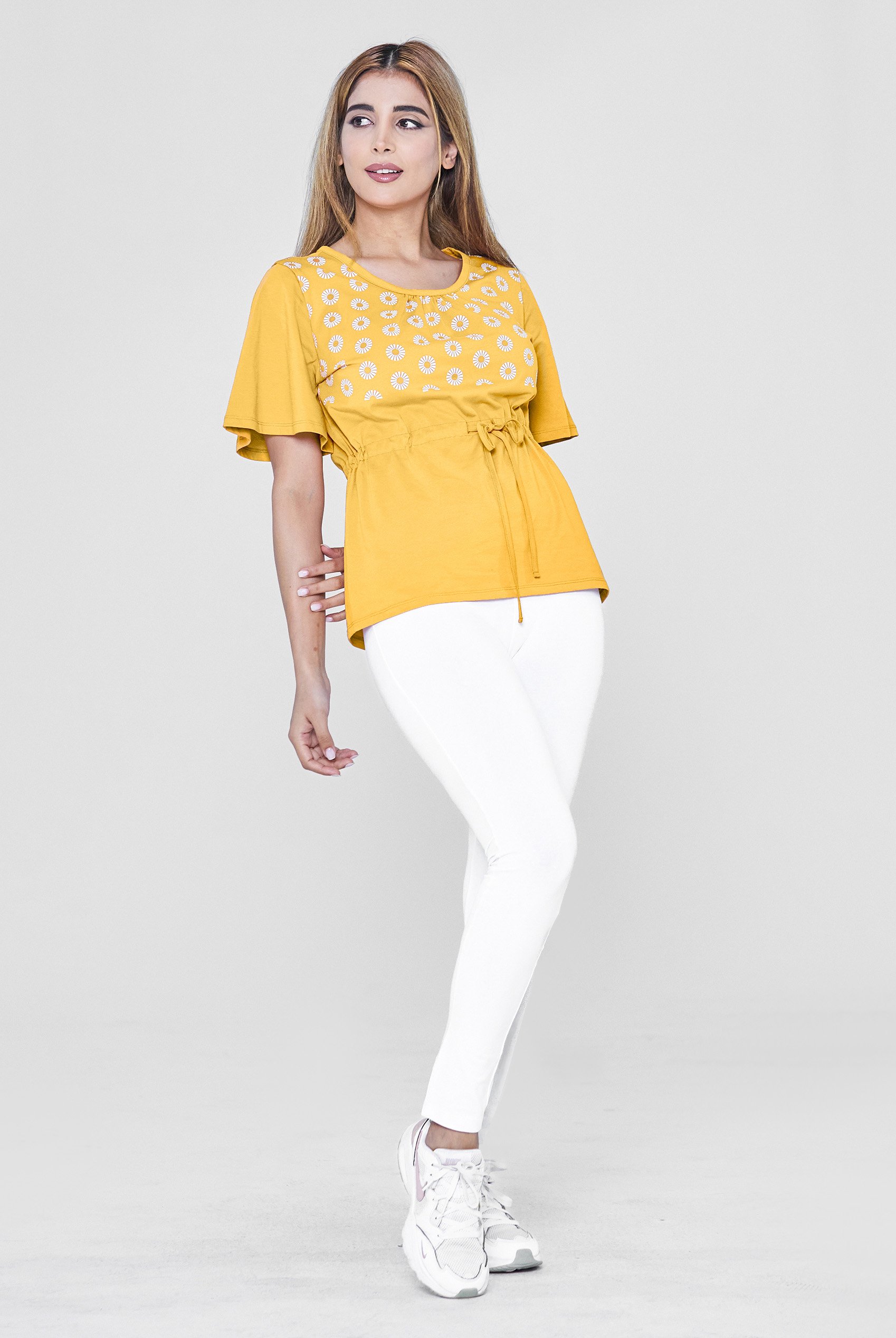Floral Chest Print T-Shirt