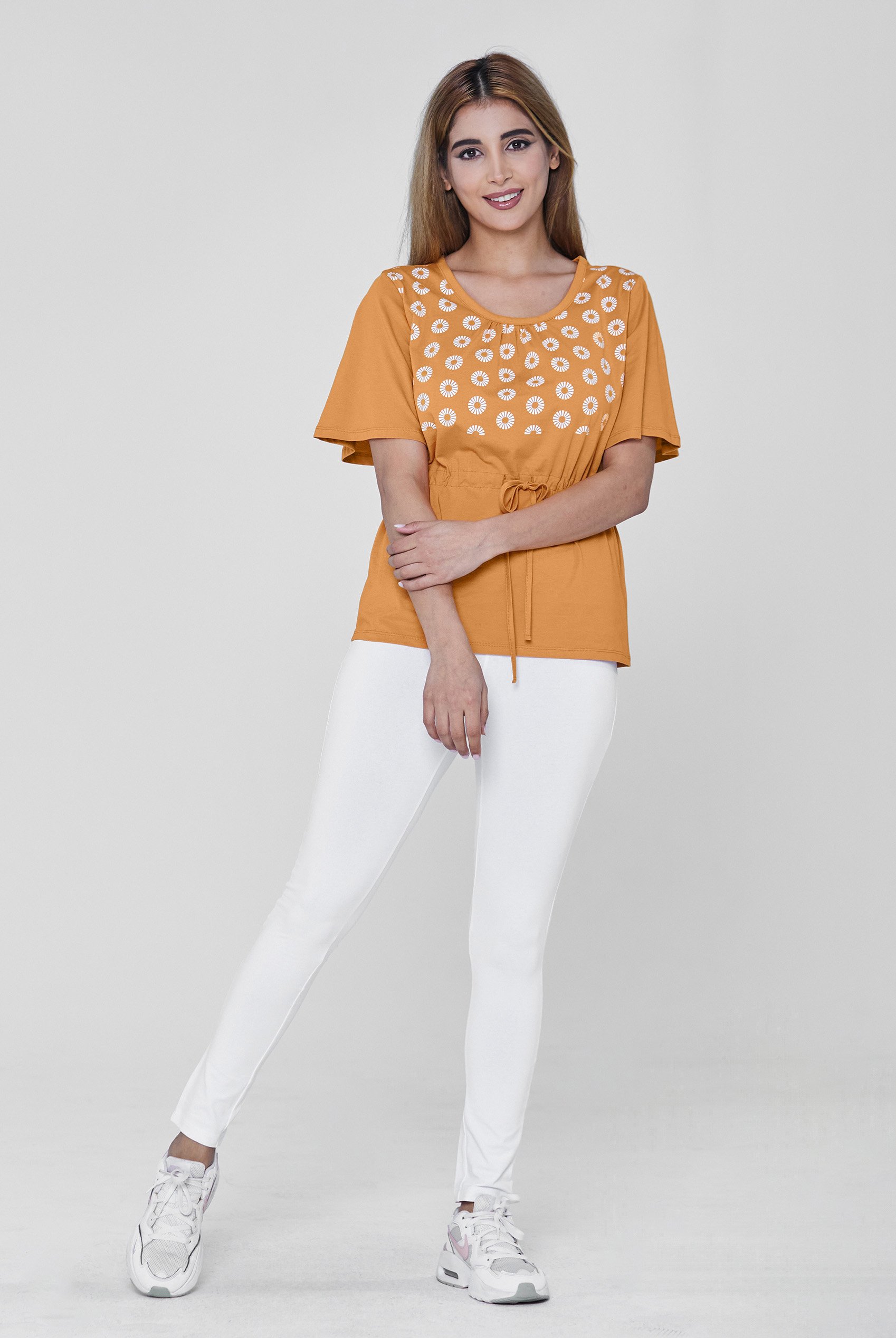 Floral Chest Print T-Shirt