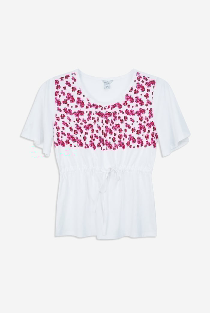 Floral Chest Print T-Shirt
