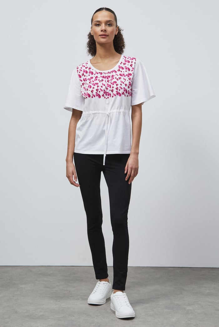 Floral Chest Print T-Shirt
