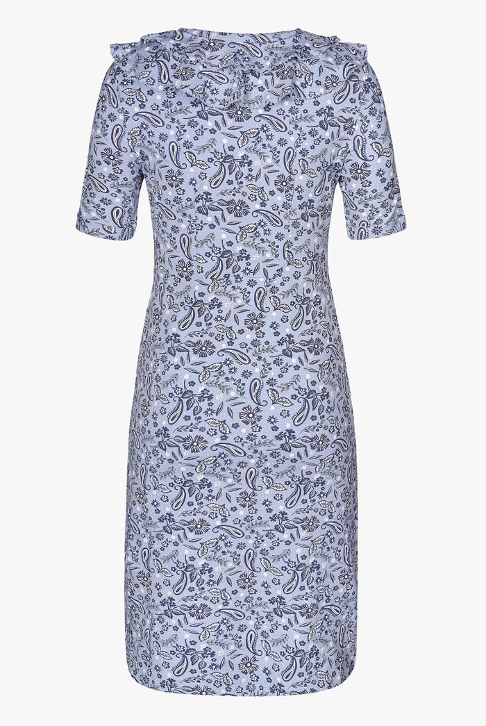 Double Layer Ruffles And Tie Fastening Midi Dress