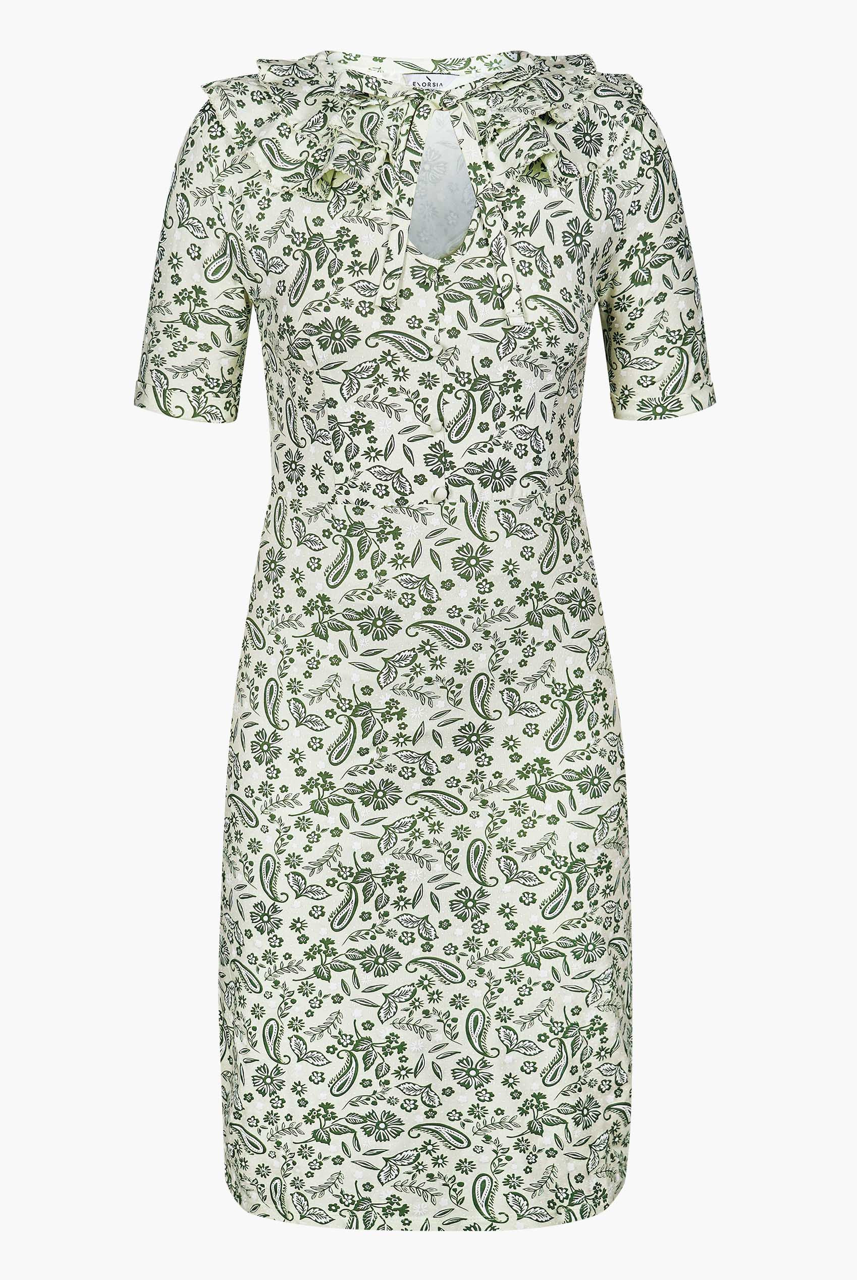 Double Layer Ruffles And Tie Fastening Midi Dress