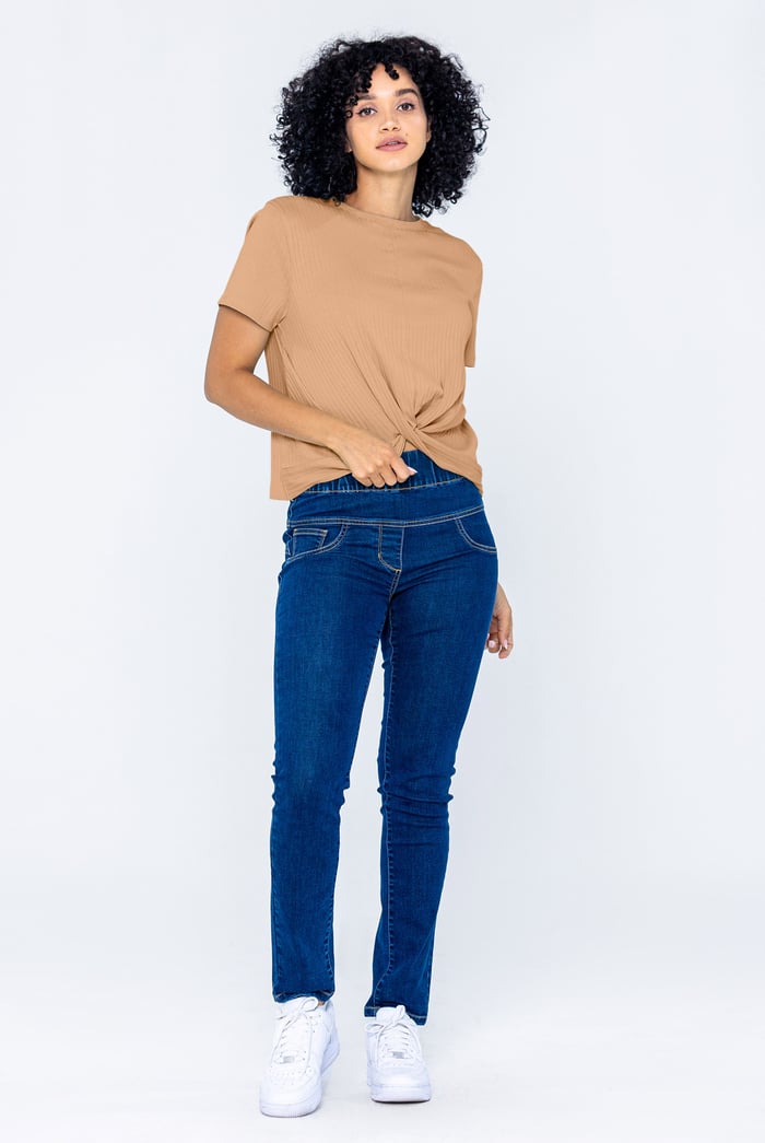 Twisted Hem Front T-Shirt