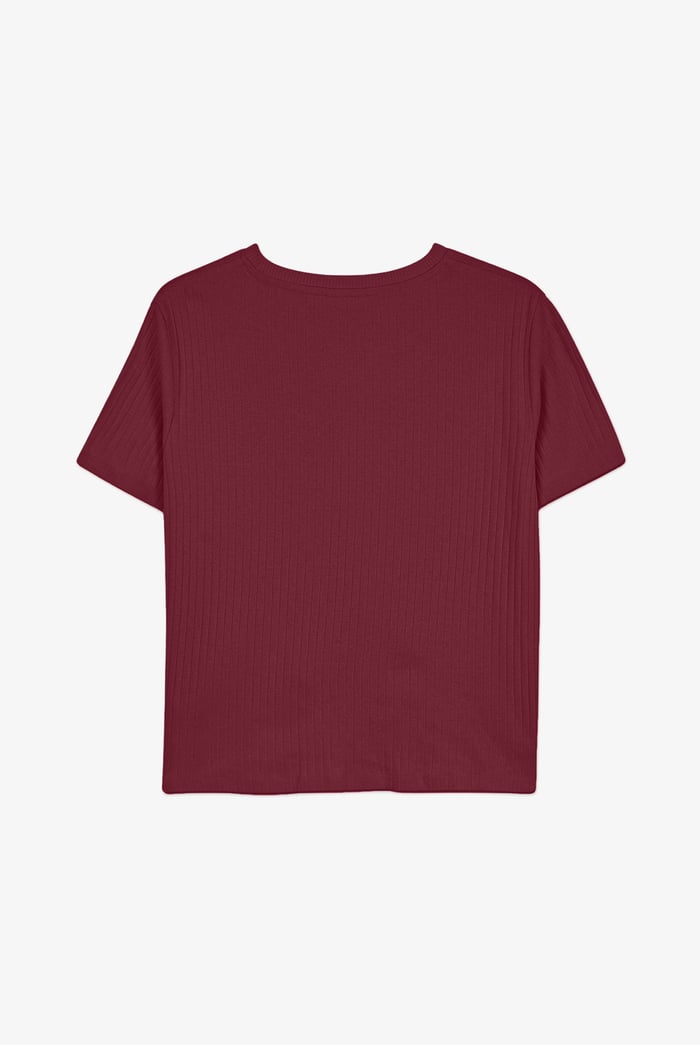 Twisted Hem Front T-Shirt