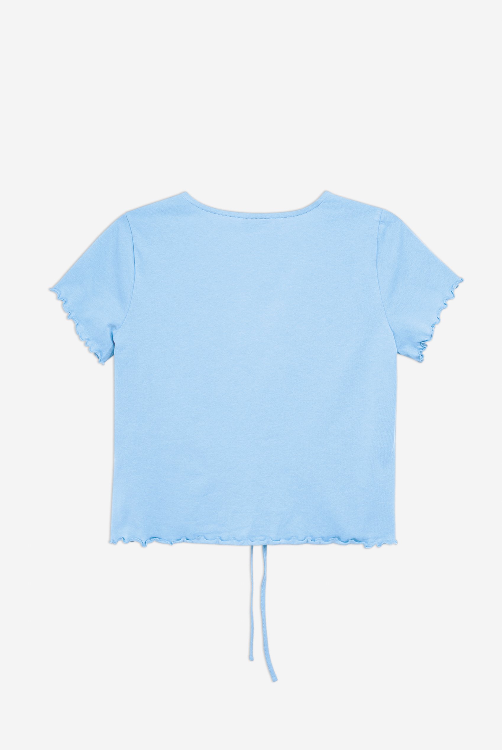 Lettuce Hem Tie Front T-Shirt