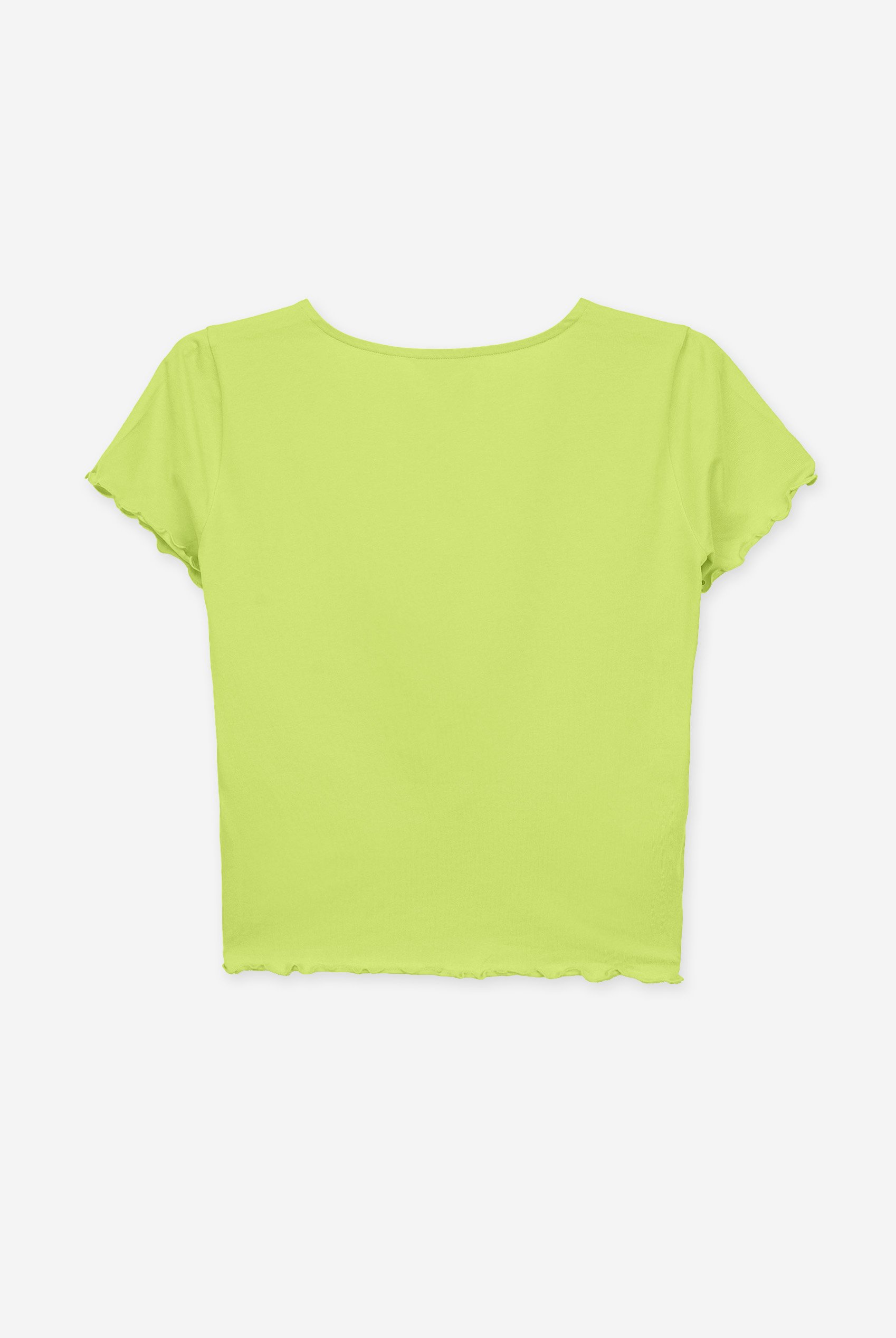 Lettuce Hem Tie Front T-Shirt