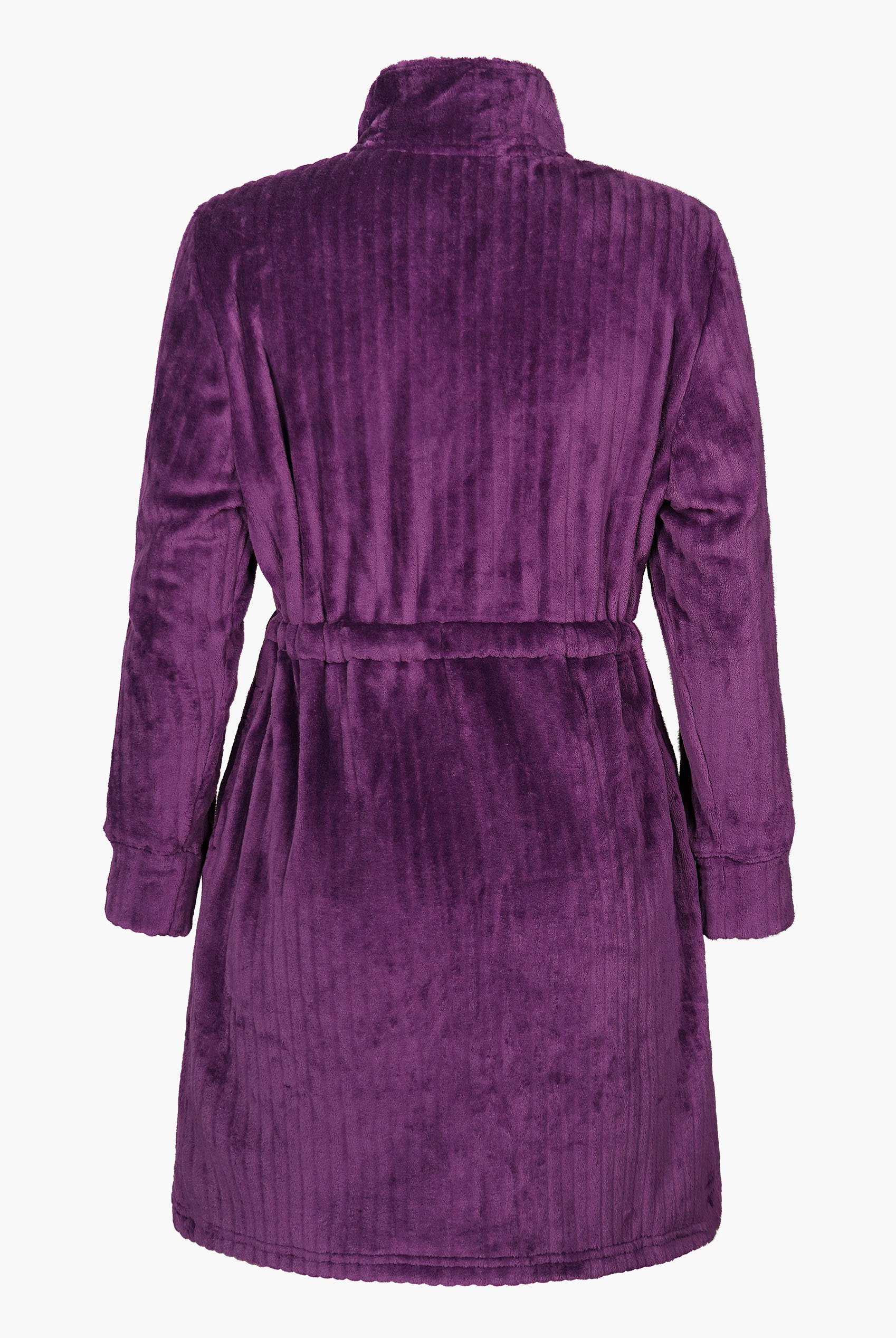 Supersoft Coral Fleece Zip Through Dressing Gown