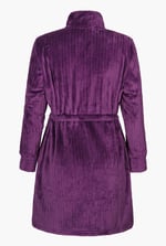 Supersoft Coral Fleece Zip Through Dressing Gown