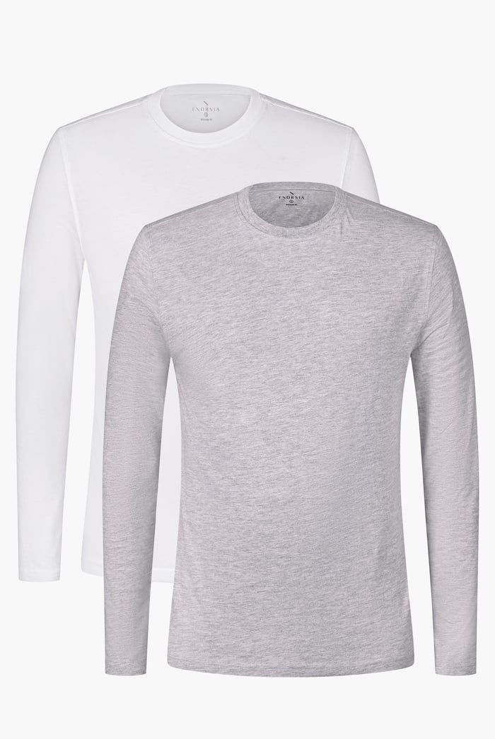 Regular Fit Long Sleeve T-Shirt 2 Pack
