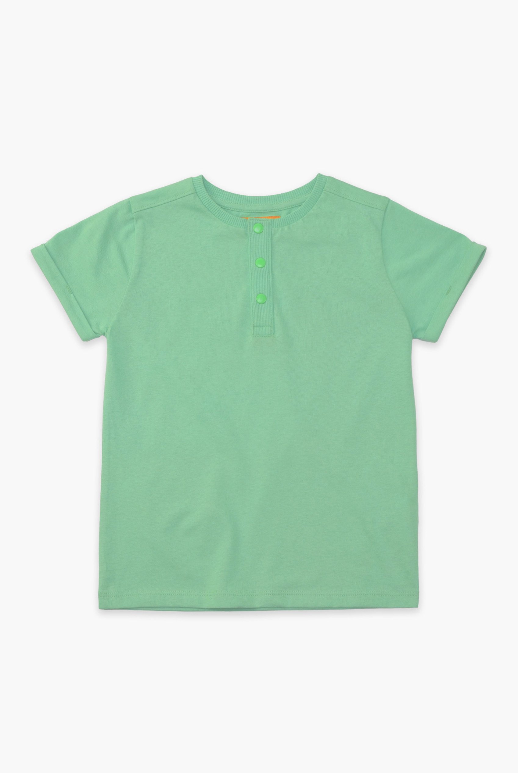Half Placket Button Front T-Shirt