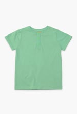 Half Placket Button Front T-Shirt
