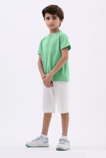 Half Placket Button Front T-Shirt