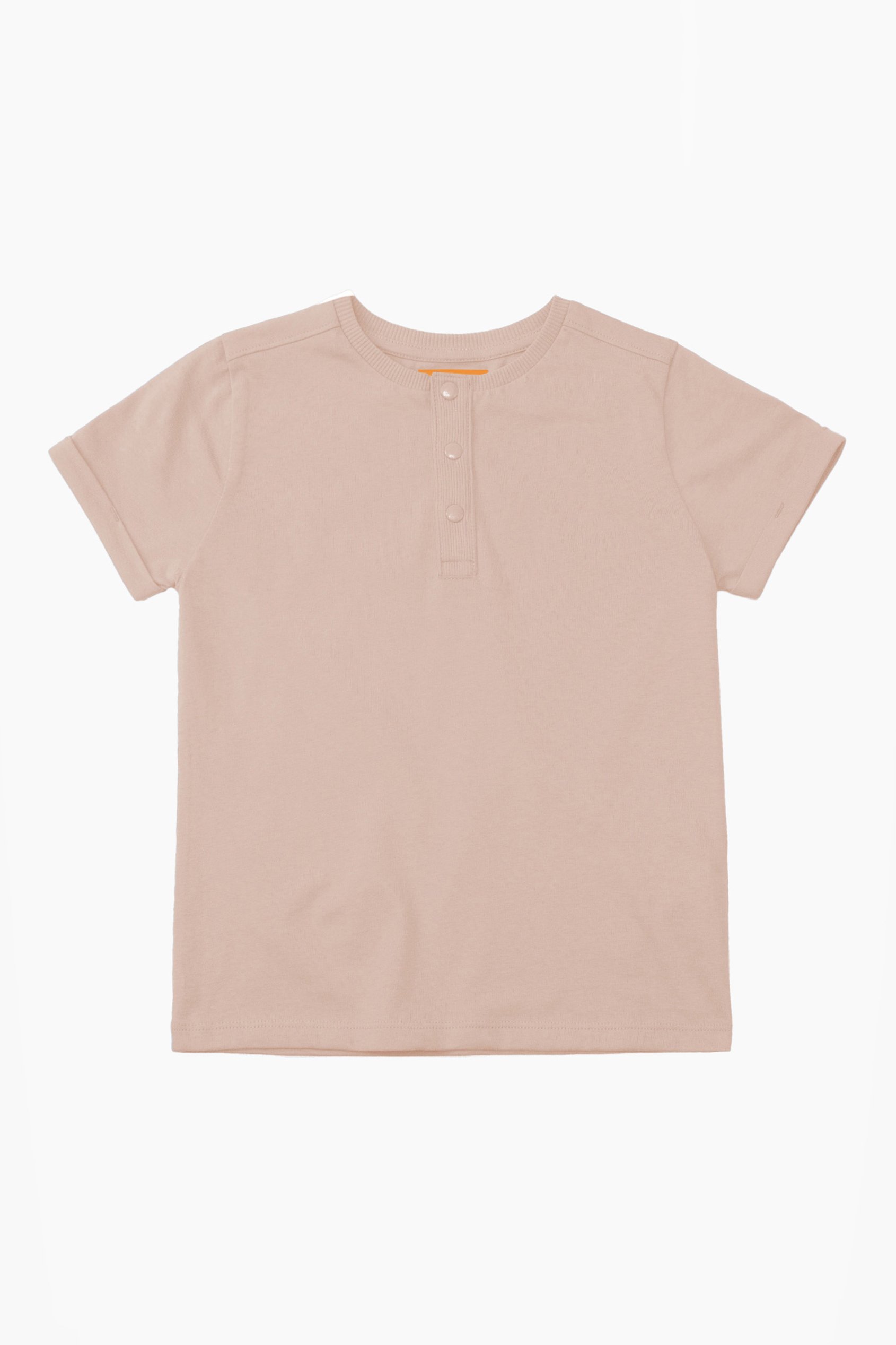 Half Placket Button Front T-Shirt