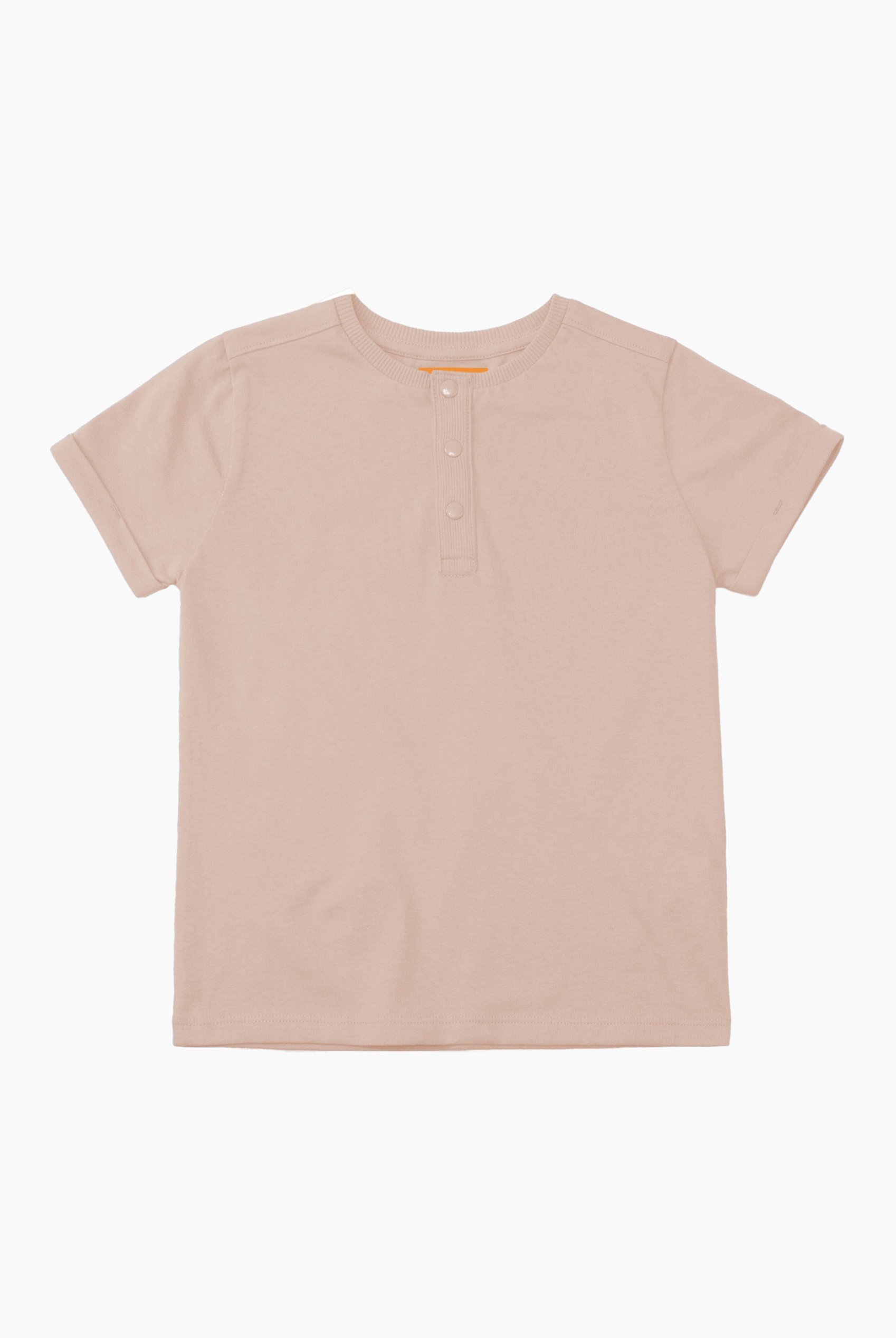 Half Placket Button Front T-Shirt