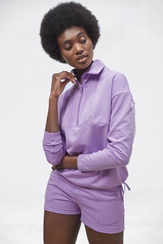 Half Zip Pullover Lounge Set