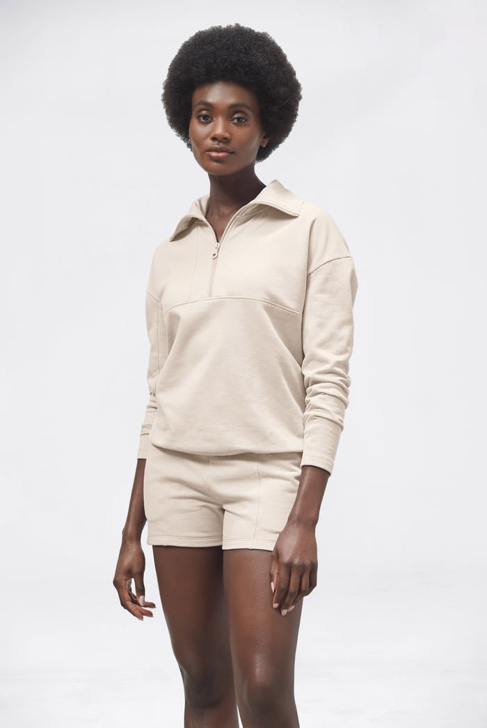Half Zip Pullover Lounge Set