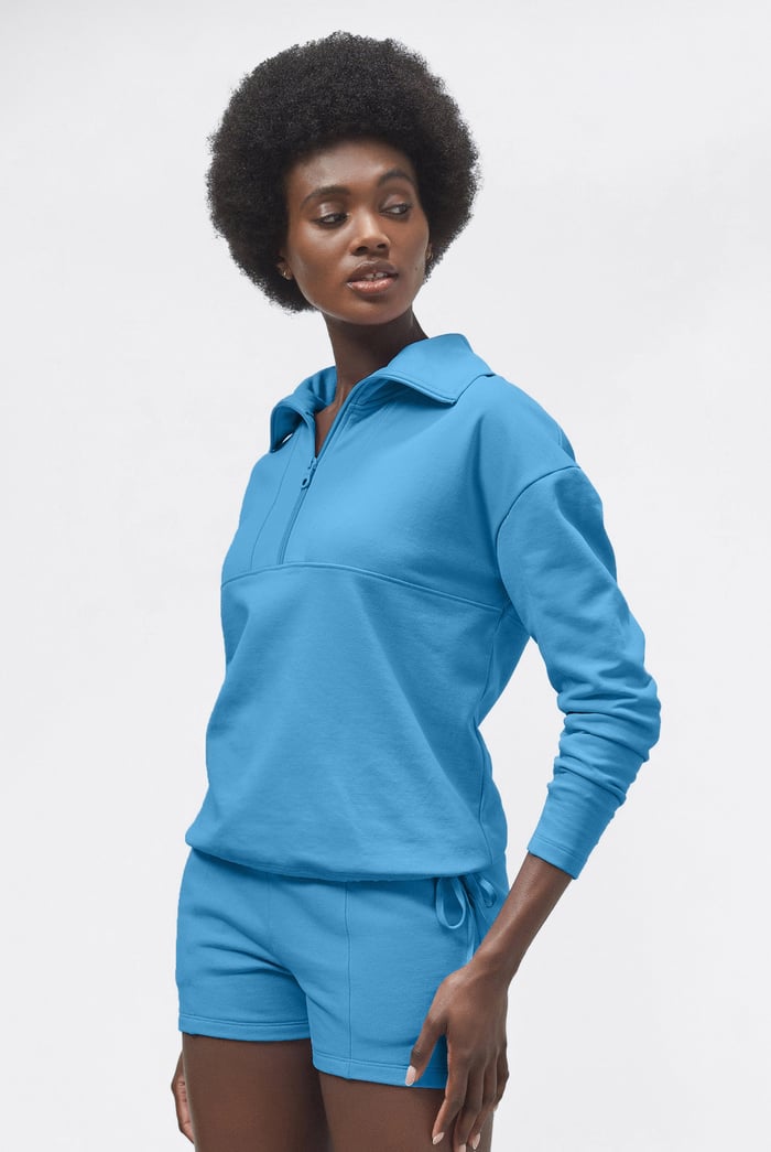 Half Zip Pullover Lounge Set