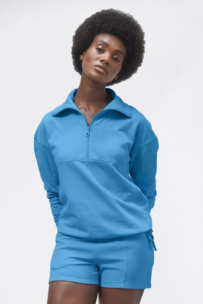 Half Zip Pullover Lounge Set