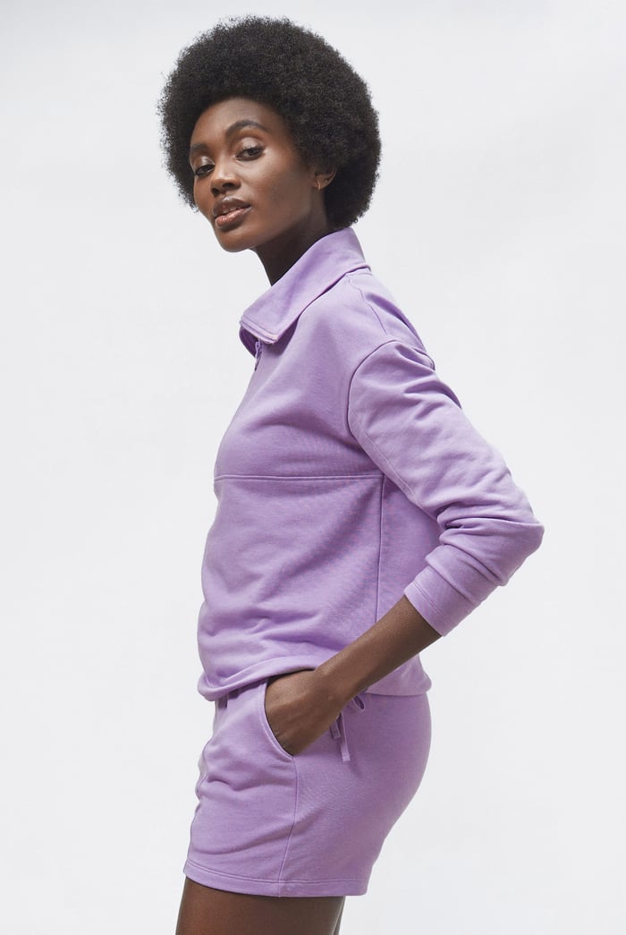 Half Zip Pullover Lounge Set