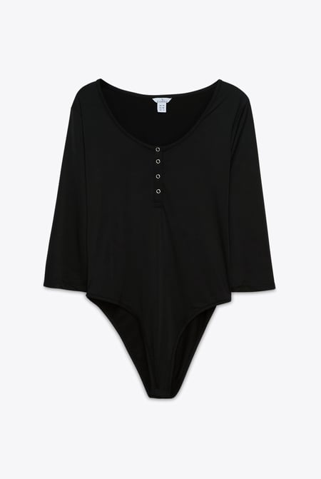 Black Black Slim Body Suit