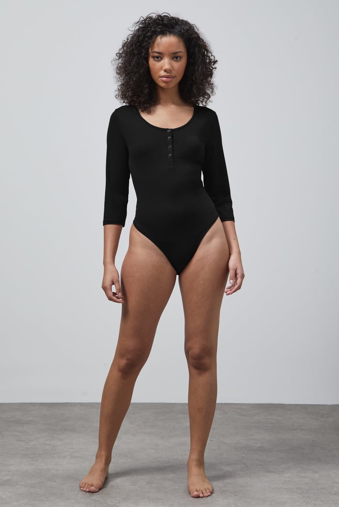 Black Slim Body Suit