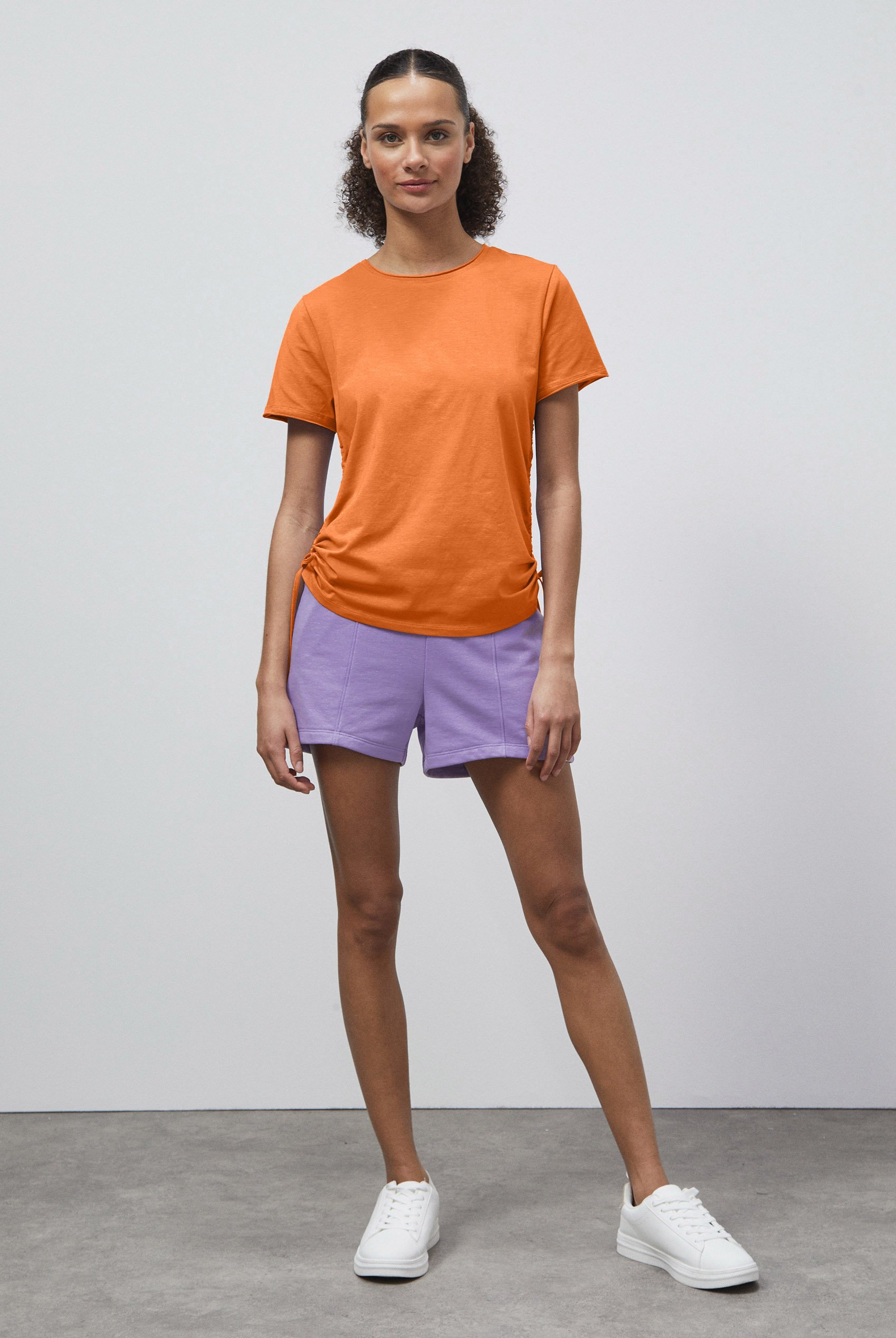Ruched Side Seam T-Shirt