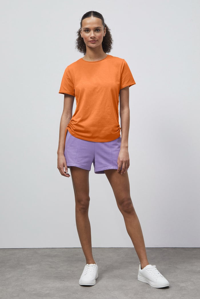 Ruched Side Seam T-Shirt