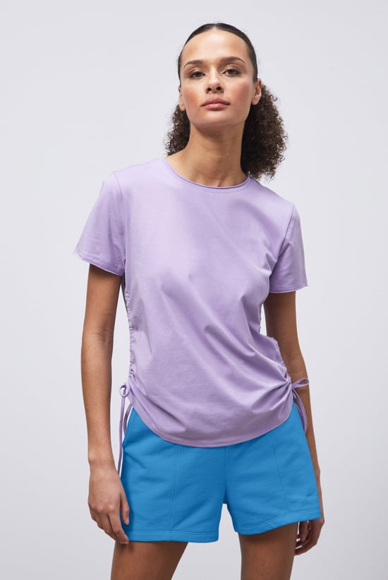 Ruched Side Seam T-Shirt