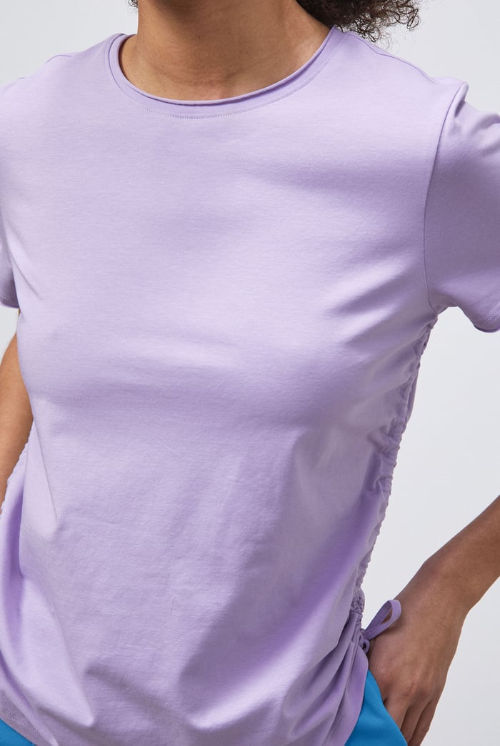 Ruched Side Seam T-Shirt