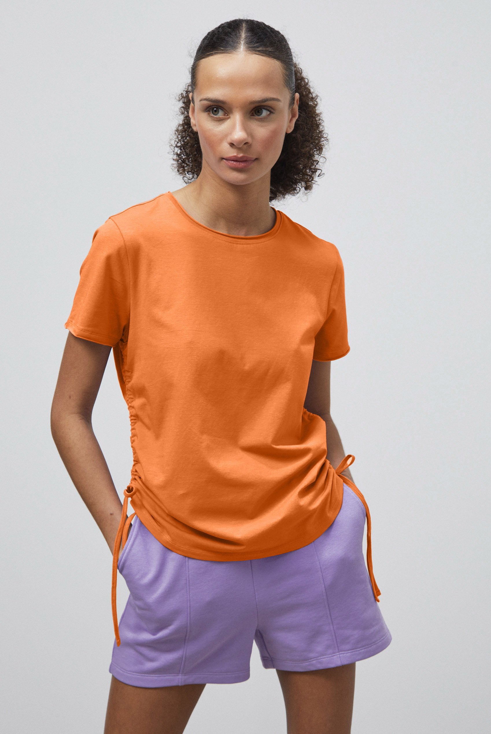 Ruched Side Seam T-Shirt