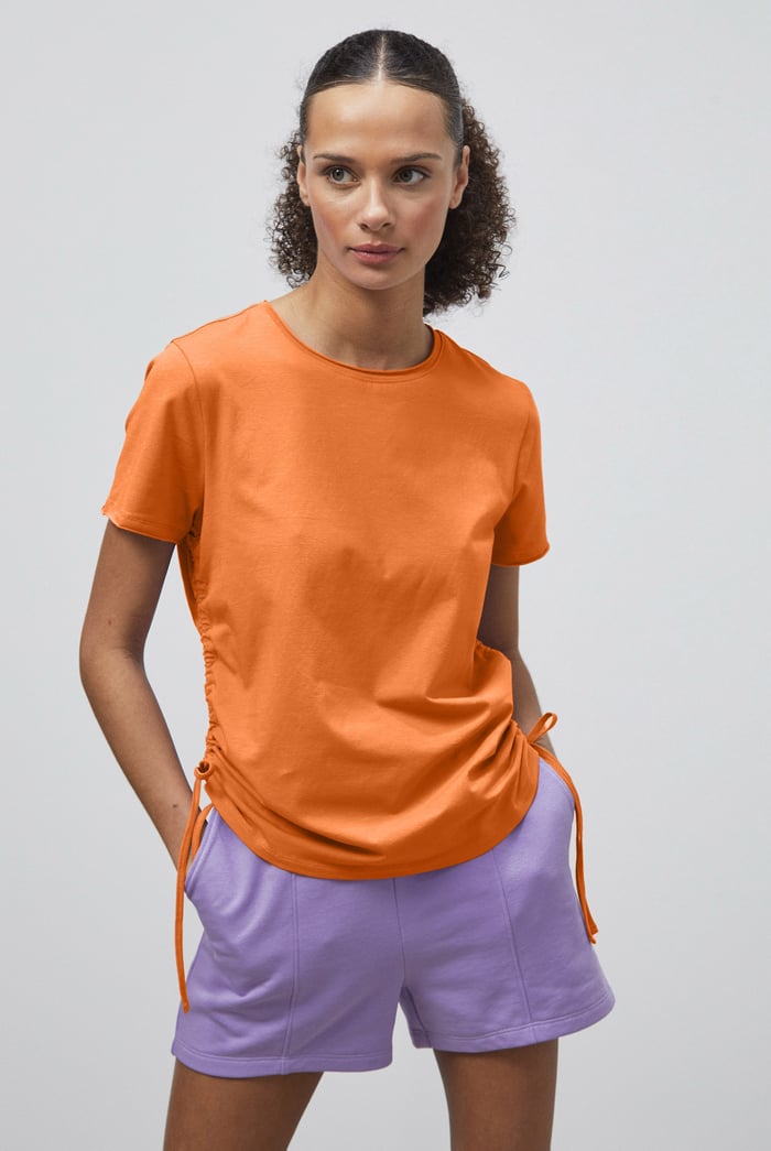 Ruched Side Seam T-Shirt