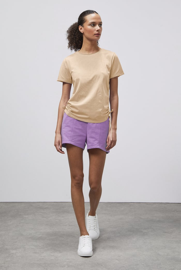 Ruched Side Seam T-Shirt