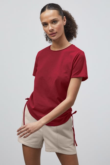 Ruched Side Seam T-Shirt
