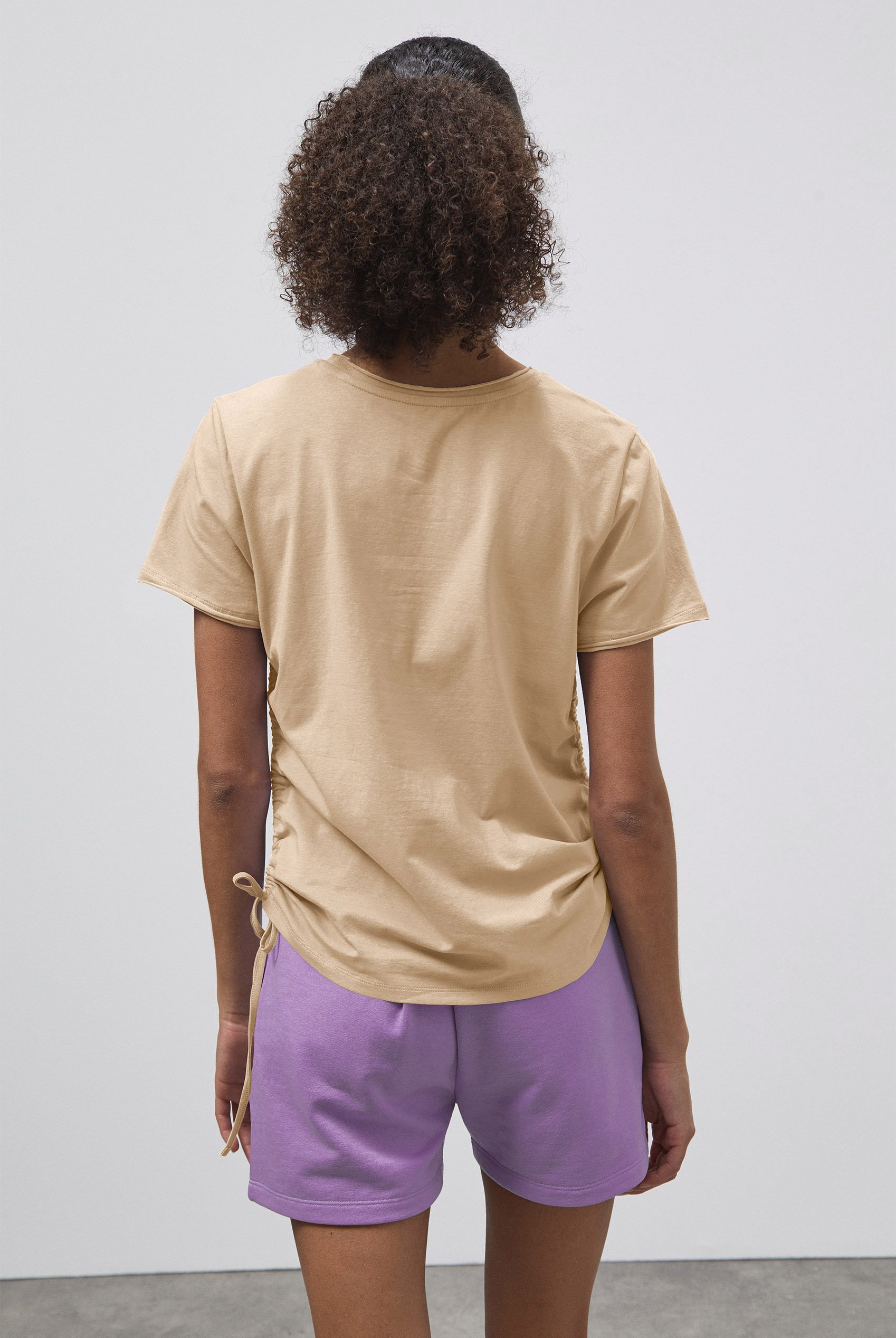 Ruched Side Seam T-Shirt