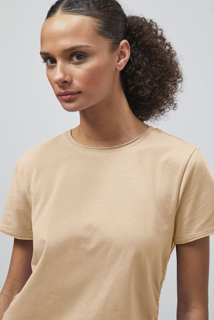 Ruched Side Seam T-Shirt