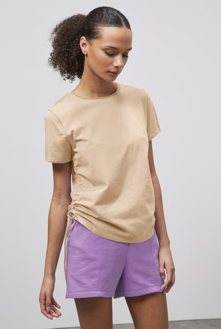 Ruched Side Seam T-Shirt