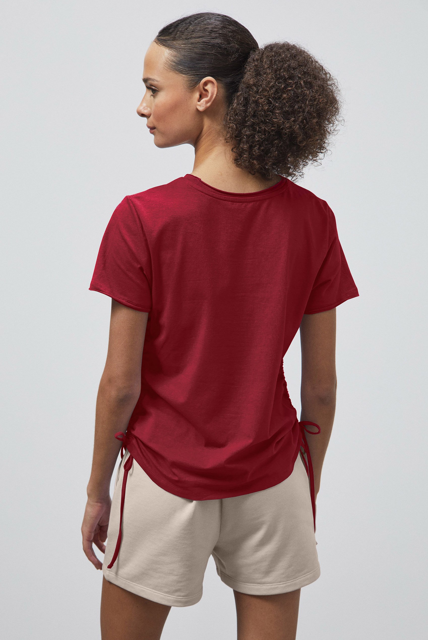 Ruched Side Seam T-Shirt