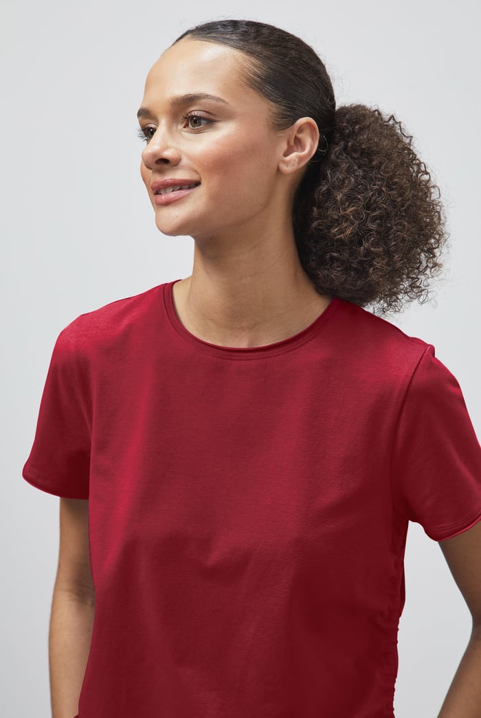 Ruched Side Seam T-Shirt