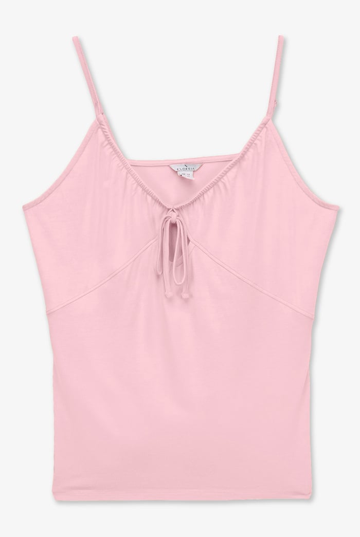Key Hole Tie Detail Cami