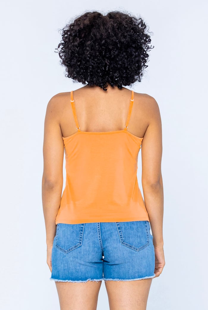 Key Hole Tie Detail Cami